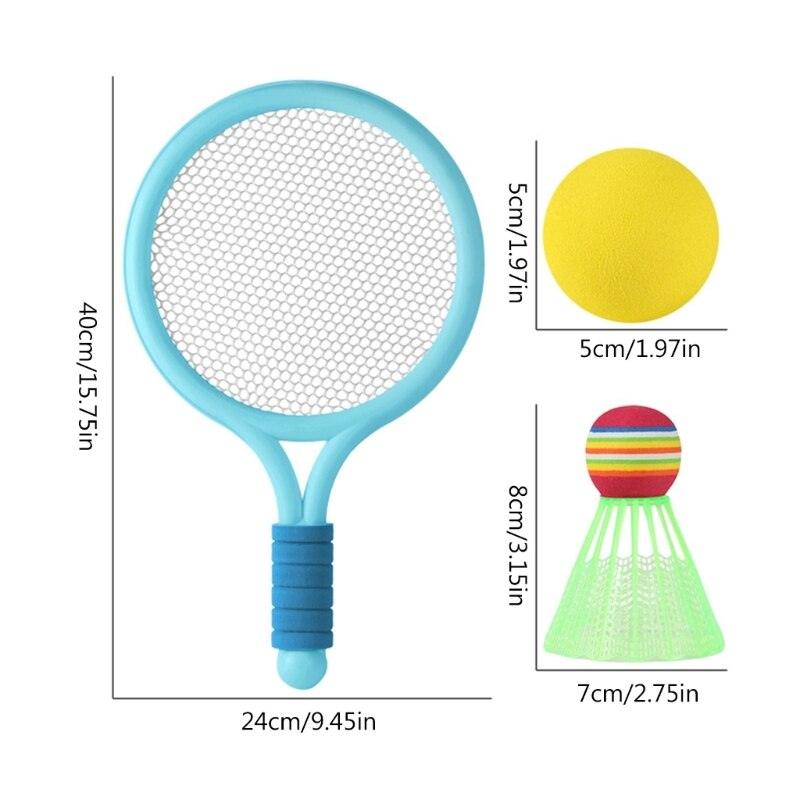 Raquete de badminton com desenho de peteca jogos ao ar livre