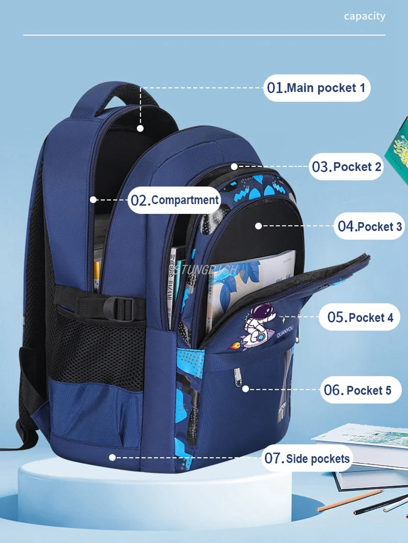 Mochila Escolar Impermeável Astronauta