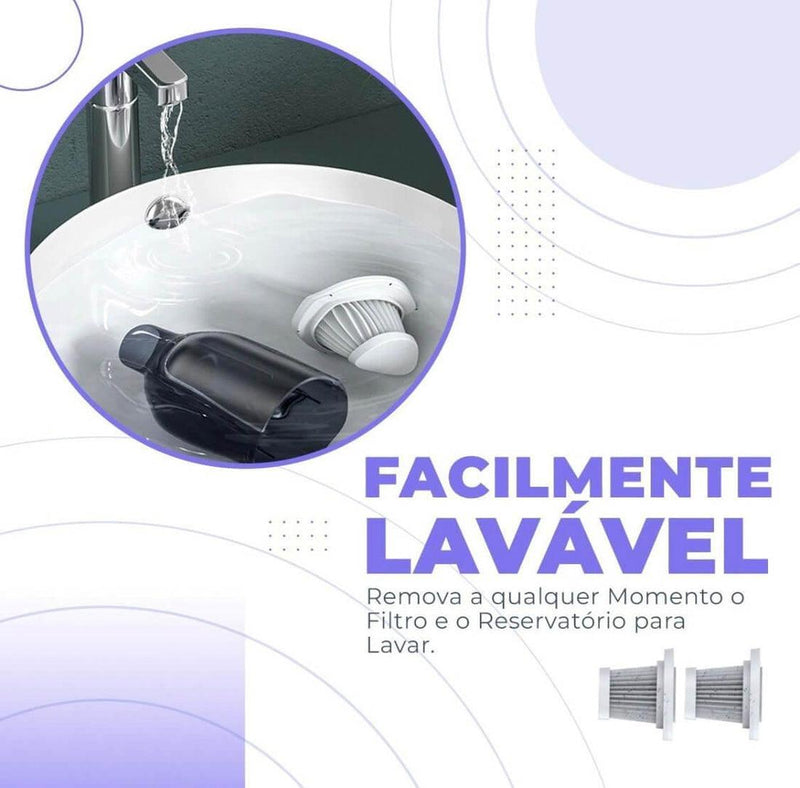 Aspirador Portátil 3 em 1 - MicroClean - Laquezo