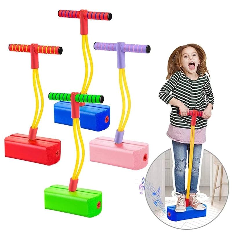 Crianças esportes jogos brinquedos espuma pogo vara jumper indoor ar livre diversão equipamentos de fitness melhorar salto brinquedos sensoriais para o presente da menina do menino pula pula infantil elástico emborrachado borracha individual brinquedo