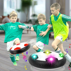 Crianças pairar bola de futebol almofada de ar flutuante espuma de futebol com luz led sliding brinquedos esporte crianças levitar suspensão bola de futebol dentro  casa  bola flutuante